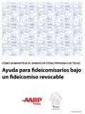 La portada de la guía para fidelcomisarios bajo un fidelcomiso revocable