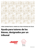 La portada de la guía para tutores de los bienes, designados por un tribunal